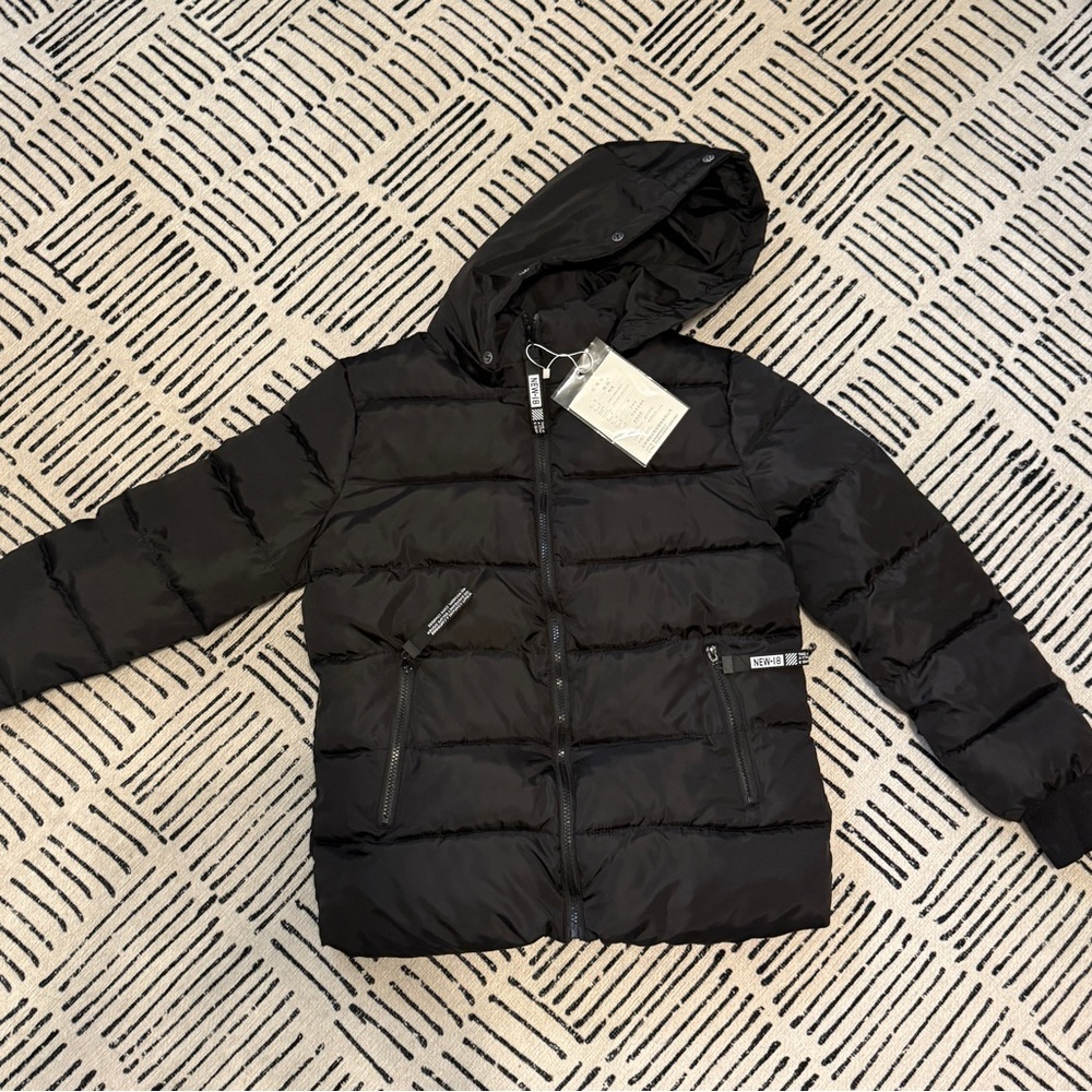 Black Kids Puffer Jacket